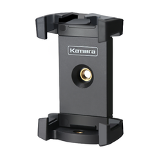 Kamera 佳美能 萬用折疊手機夾 最大可拉伸至104mm 適用7吋手機 可外接麥克風 補光燈, 黑色, 不適用