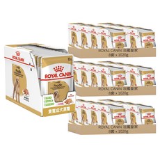 ROYAL CANIN 法國皇家 全齡犬 貴賓犬專用濕糧PDW 12包, 24套, 1020g, 肉及相關產品、魚和魚類相關產品、蔬菜纖維、穀物、油、礦物質、多醣類聚合物