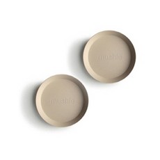 무쉬 플라스틱 플레이트 유아동 식기, 바닐라, 2개