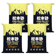 pet story 寵物物語 松木砂, 12kg, 4袋, 松木