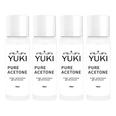 유키 퓨어 아세톤, 100ml, 4개