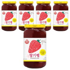 오뚜기 딸기쨈, 500g, 5개