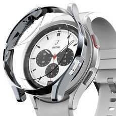 NUART Galaxy Watch 4經典保護殼+螢幕保護膜 3入, 金屬