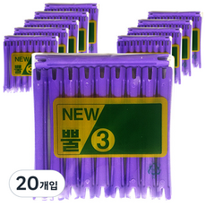 Samhwa Migong 髮用牛角燙髮捲 美容院燙髮專用 3號 10入, 單一顏色, 20個