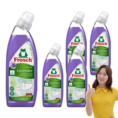Frosch 德國小綠蛙 馬桶清潔劑 薰衣草, 5個, 750ml
