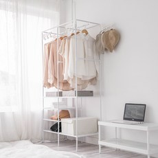 Banana Building 完美收納空間單手衣架, 白色