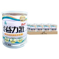 益富 益力壯 Plus 均衡營養完整配方, 12罐, 800g