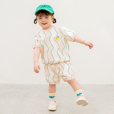 삠뽀요 아동용 통기성 니니 상하의 세트 OLECE10