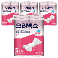 Kleenex 可水洗抹布 粉紅色, 4捲, 4個