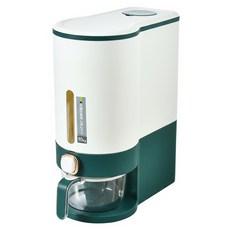 按壓式儲米桶 10kg, 森林綠, 1個