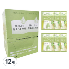 바스크린 아유르타임 리프레시데이 PACKET 입욕제, 12개, 40g