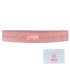 HEYFI 深蹲臀部彈力帶 迷你 Lv1+收納袋, 寶寶粉