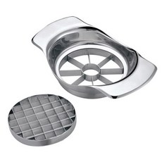 bella cuisine 蘋果去核馬鈴薯切條器套組, 混合顏色, 1個