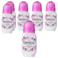 美國 CRYSTAL 礦物身體滾珠體香劑 無香, 66ml, 6個