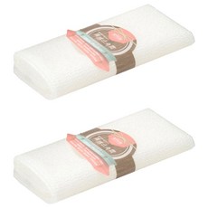 KEYTOSS詰朵斯 CREAM厚織粗感沐浴巾 人體工學三度空間柔感 SGS檢測, 白色, 1入, 2條