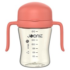 JOONIE 幼兒用 蓋子一體成型 第二代 自主學習杯, 粉紅色, 1個, 210ml