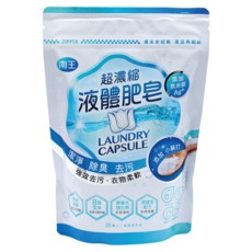 LANOWN 南王 液體肥皂膠囊補充包 添加奈米銀 Ag+ 小蘇打成分 8倍濃縮潔淨力 除臭去汙, 35顆, 1袋