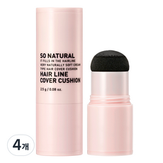 쏘내추럴 헤어 라인 커버 쿠션 2.5g, 내추럴 블랙, 4개
