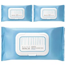 SENITE Coreana 仙妮德 快樂樺樹卸妝濕巾, 3個, 80枚入