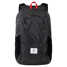 4Monster 超輕量便攜式可折疊登山後背包 24L, 黑色