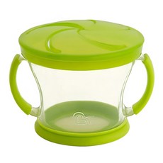 Munchkin 滿趣健 防漏零食杯 防滑把手設計 寶寶好握好拿, 綠色, 1個