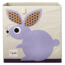 3스프라우츠 수납정리함 스토리지 박스, 토끼, 1개