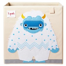 3 sprouts 玩具收納箱, 雪怪款, 1個