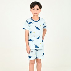 Kids Line 兒童 Blue C 五分家居服上下套裝