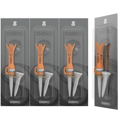 可調式高爾夫球釘, 橙色, 4個