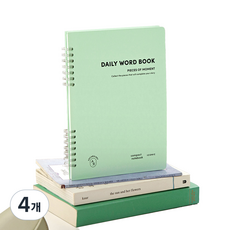 아이코닉 데일리 A5 워드북, 4개, 02 라이트 민트