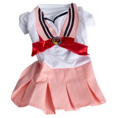 QIDINA 日系變身美少女水手寵物服, 1件, 粉色