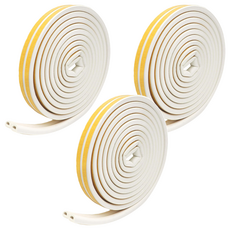 YESEE NS 防風隔音門條 2.5米長 灰色, 3個