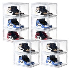 SCHWARZ KOREA 寬型鞋櫃, 透明, 10個