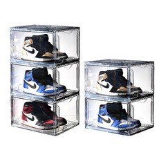 SCHWARZ KOREA 寬型鞋櫃, 透明 黑色, 5個