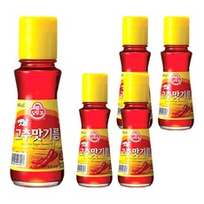 오뚜기옛날 고추맛 기름, 80ml, 5개
