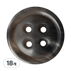 Button King 東大門鈕扣王 高級霧面大衣開襟衫鈕扣 23mm, GY厚實款, 18個