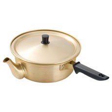 韓式煮泡麵壺單柄鍋, 20cm, 1個, 金色