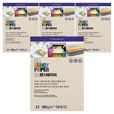 두성종이 OA 팬시페이퍼 컬러복사지 흰미색 180g R01, A4, 60개