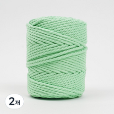 SEVY 編繩棉繩 450g 4mm*100m, 9 明亮的薄荷, 2個
