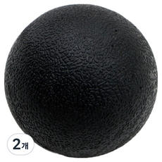 로이 TPE 지압 스트레칭 마사지볼, 2개, Black