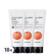 토니모리 이슬내린 폼클렌저 레드자몽, 180ml, 18개