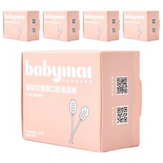 BABYMAI 寶寶買 口腔清潔棒 針織貓爪, 5個, 30個裝, 白色