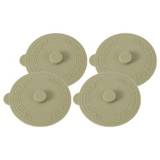 G676矽膠密封杯蓋 20g, 抹茶綠, 4個