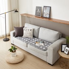 더안 온열 전기 양면 3인용 방석 DHB-A3024, 크로스그레이, 3인용(50 x 140 cm)