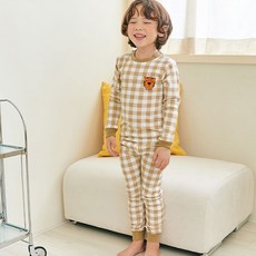 메이키즈 아동용 심플타이거 30수 후라이스 9부 상하 세트