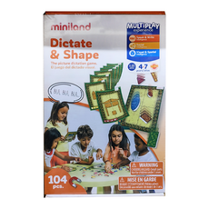 Miniland 比手劃腳磁力拼拼樂 Set，培養判斷力與專注力，自由拼創，促進親子互動, 1組, 104個