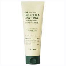 Tony Moly 濕潤綠茶檸檬防過敏潔面泡沫, 1個, 150ml