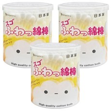 SANYO 山洋 Set 日本原裝進口 特殊超柔雙頭棉花棒, 110支, 3罐