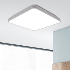 멜리빙 LED 미러 방 천장등 50W, 화이트 + 주광색