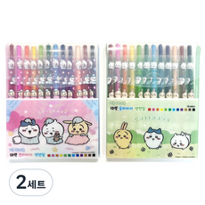 Feelbox 吉伊卡哇 滑動式色鉛筆 2款組合, 2套, 12色